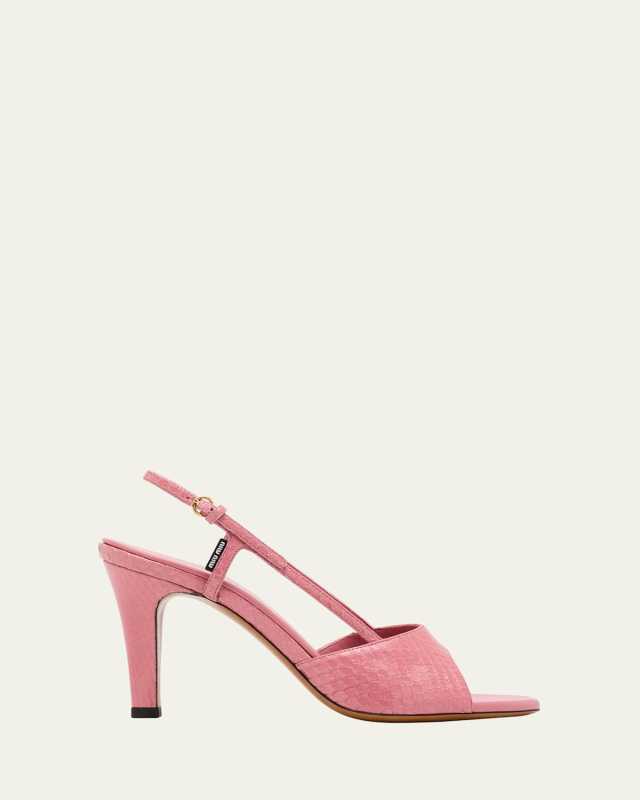 Ayer Snake Slingback Sandals